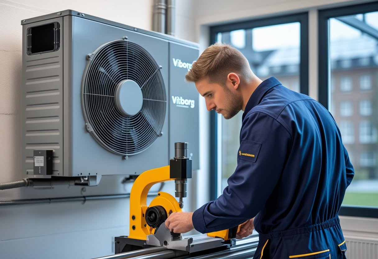 Effektiv energiløsning i Viborg sådan kan en varmepumpe og en skæremaskine arbejde sammen